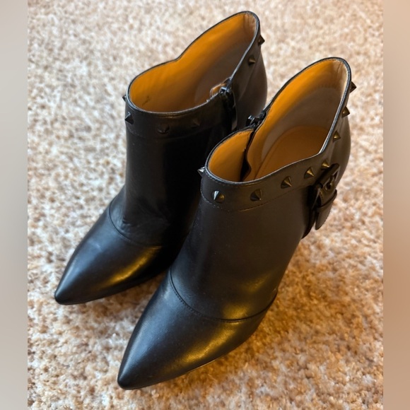 Enzo Angiolini Shoes - Enzo Angiolini Black Leather Studded Ankle Boots Booties in new condition 7